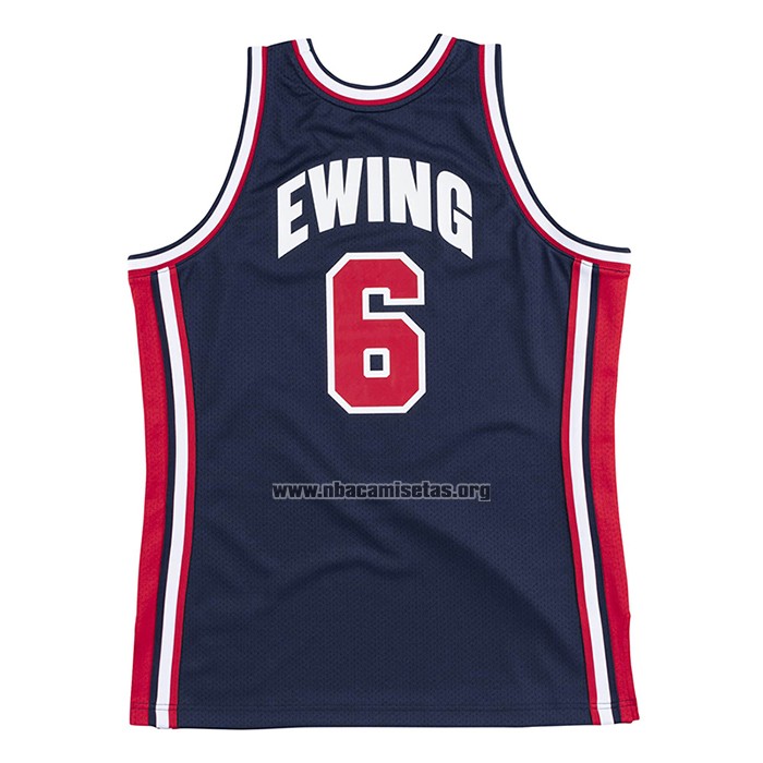 Camiseta USA 1992 Patrick Ewing NO 6 Negro